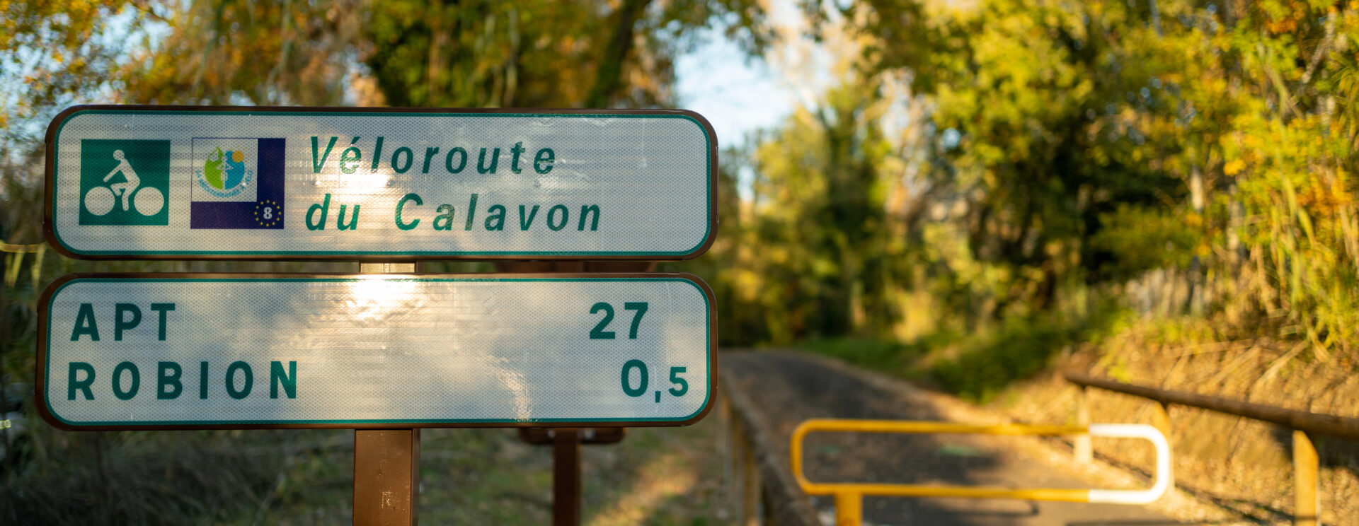 Vue de la véloroute du Calavon